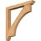 Ekena Millwork Westlake Slat Smooth Bracket w/ Offset Brace, Western Red Cedar, 5 1/2"W x 42"D x 42"H BKT0604X42X42WTL06SWR - alternate 1